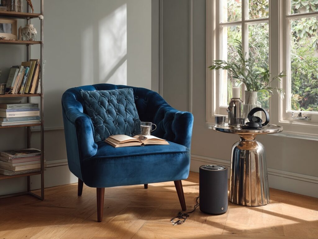 Cozy Velvet Corner for Unwinding