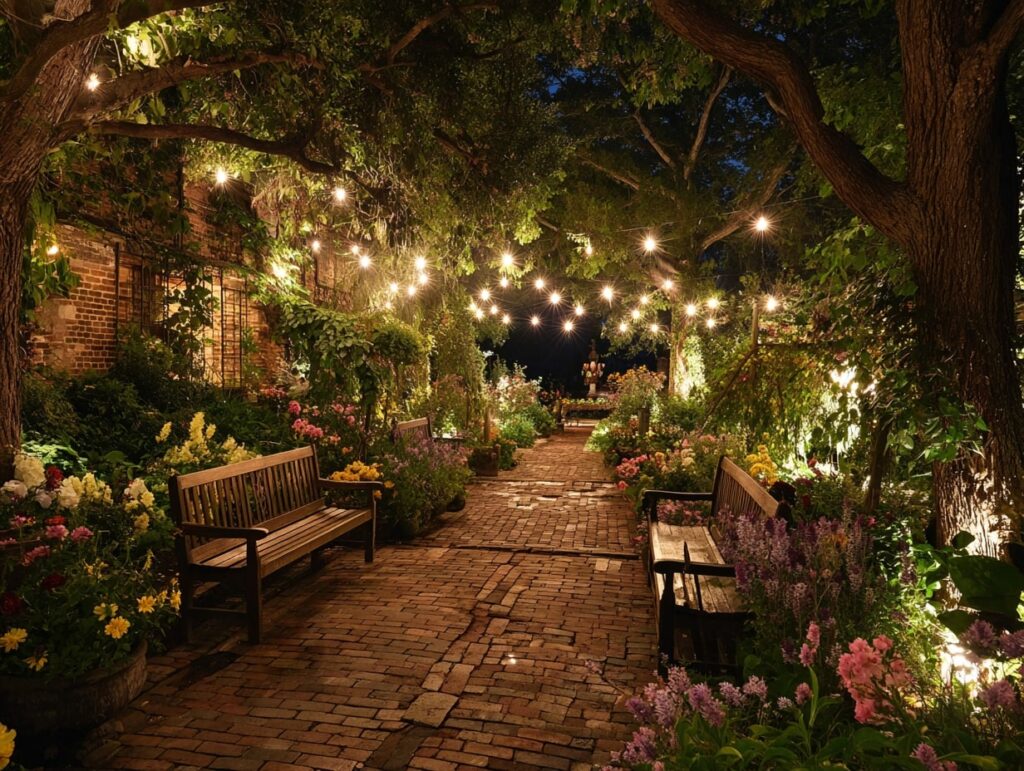 Enchanting Evening Garden Path

