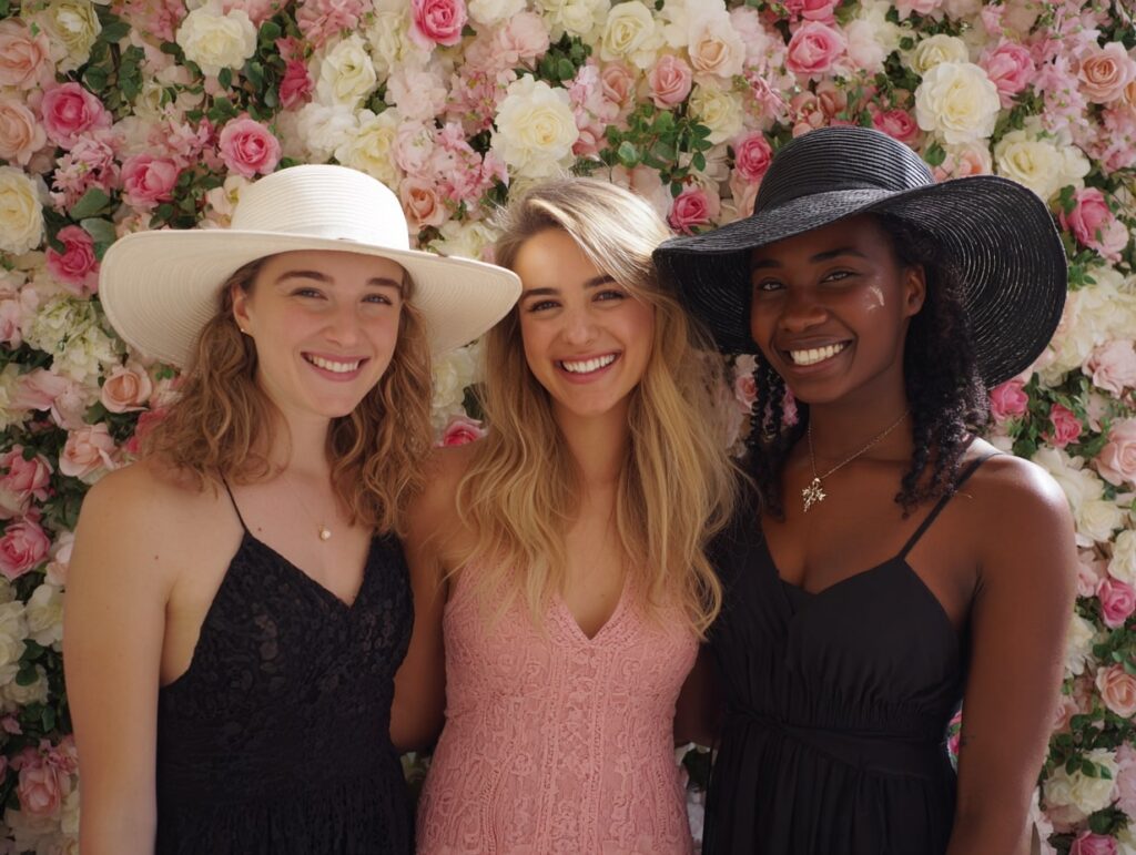 Floral Photo Wall for Memorable Moments