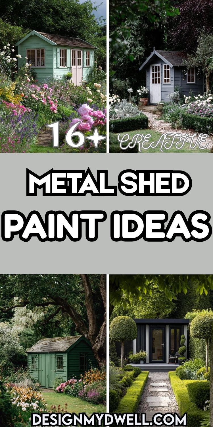 16+ Creative Metal Shed Paint Ideas