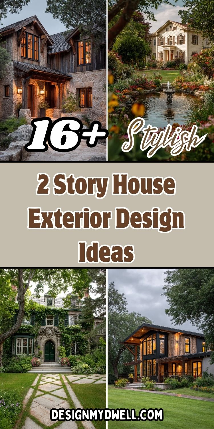16+ Stylish 2 Story House Exterior Design Ideas