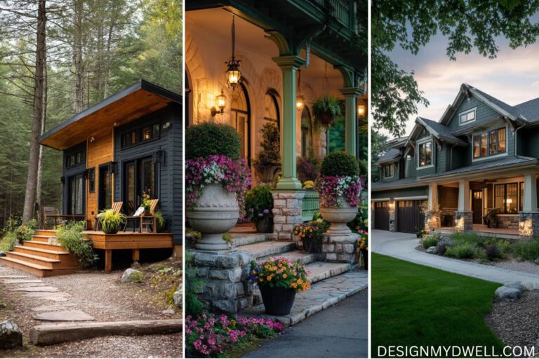 19+ Stunning Dark Green House Exterior Ideas